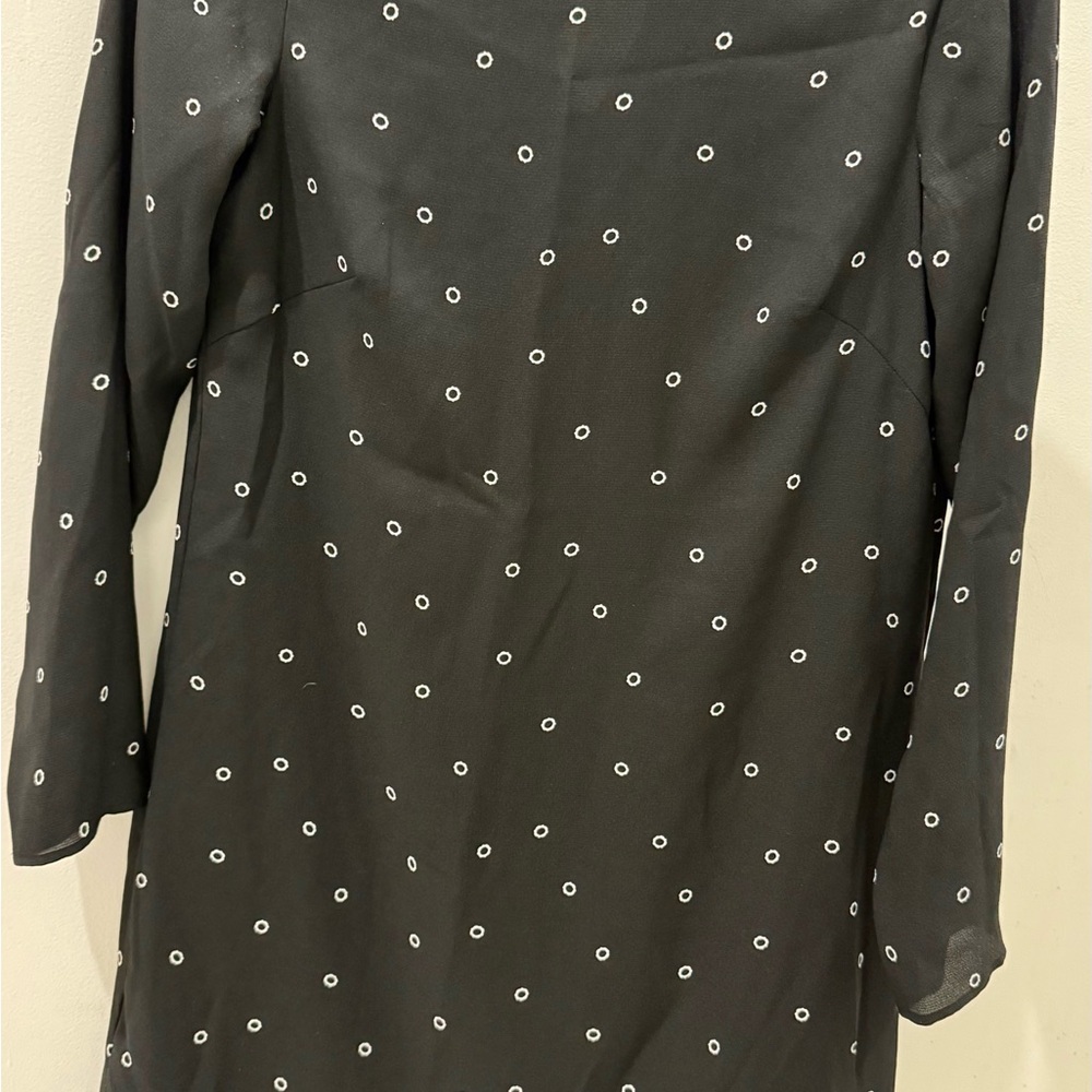 H&M Black Dress with White Dots